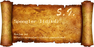 Spengler Ildikó névjegykártya