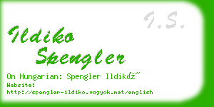 ildiko spengler business card